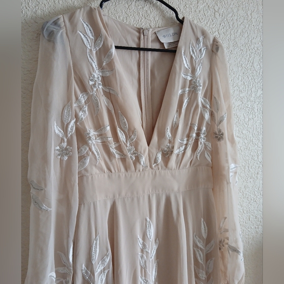 Belize Embroidered Gawn (BHLDN) Anthropologie Maxi Dress - Picture 4 of 9